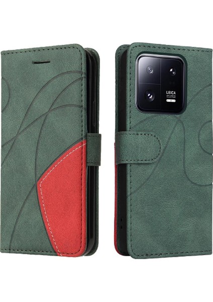 Xiaomi 13 Pro Kickstand Koruyucu Pu Deri Flip Folio Kılıf (Yurt Dışından)