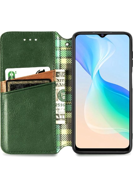 Vıvo Y76 5g Flip Kapak Için Kılıf Zarif Iş Cüzdan Fonksiyon Tasarımı (Yurt Dışından) modelleri