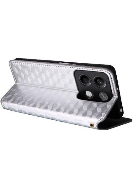 Xiaomi Poco X6 Manyetik Kapatma Kart Yuvaları Tutucu Pu Deri Kılıf (Yurt Dışından)