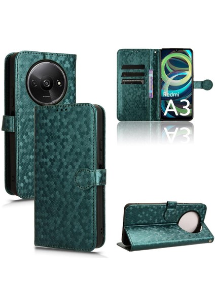 Xiaomi Redmi A3 Geometrik Desen Manyetik Toka Deri Cüzdan (Yurt Dışından) modelleri