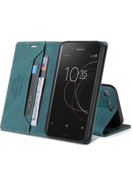 Sony Xperia Xperia Kickstand Iki Kart Yuvaları Premium Deri Için Kılıf (Yurt Dışından) fırsatları