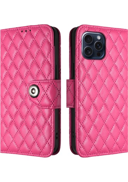 IPhone 15 Için Kılıf Pro Bilek Şerit Cüzdan Kapak Kart Tutucu Darbeye (Yurt Dışından)