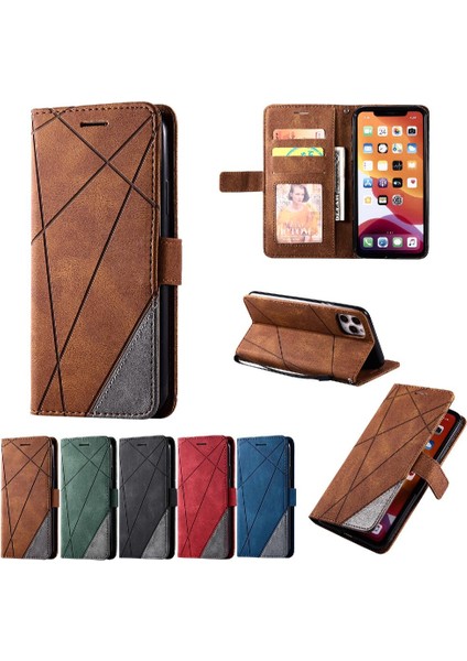 IPhone 11 Için Kılıf Pro Max Cüzdan Flip Folio Darbeye Kart Tutucu Pu (Yurt Dışından)
