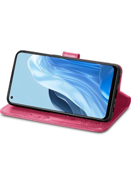 Oppo Case 7 5g Için Zarif Iş Çevirme Kapağı Dört Yapraklı Yonca (Yurt Dışından)