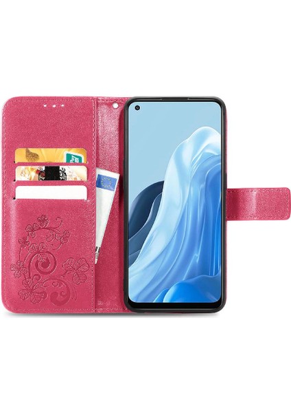Oppo Case 7 5g Için Zarif Iş Çevirme Kapağı Dört Yapraklı Yonca (Yurt Dışından)