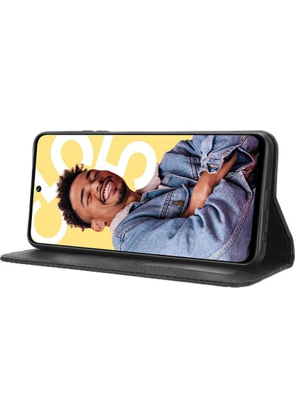 Realme C55 4g Cüzdan Manyetik Kapatma Pu Deri Için Kılıf (Yurt Dışından)