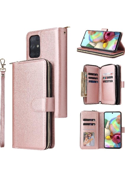 Samsung Galaxy A72 5g Için Kılıf El Kayışı Kart Tutucu Kılıf ile Kapak Çevirin (Yurt Dışından) indirimleri