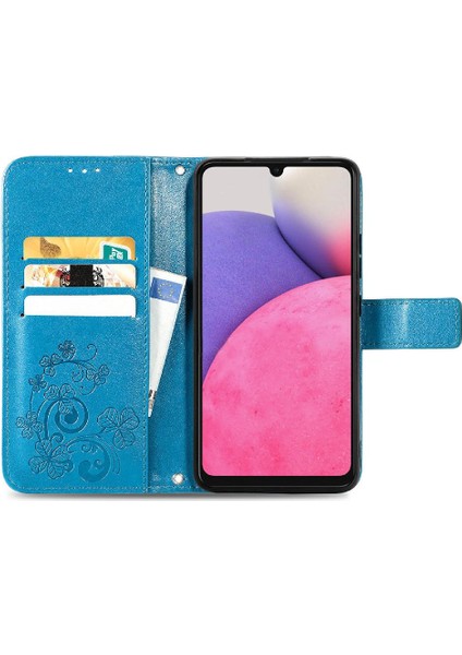 Samsung Galaxy A33 5g Deri Kılıf Dört Yapraklı Yonca Kısa Kayış (Yurt Dışından) fırsatları