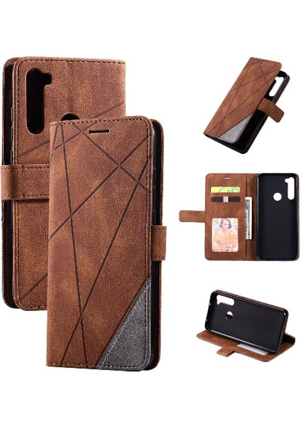 Xiaomi Redmi Not 8t Için Kılıf Cüzdan Çevir Folyo Kart Tutucu Kickstand Pu (Yurt Dışından)