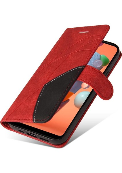 Samsung Galaxy A11 Için Kılıf Pu Deri Kart Yuvası ile Folio Kılıf Çevirin (Yurt Dışından)