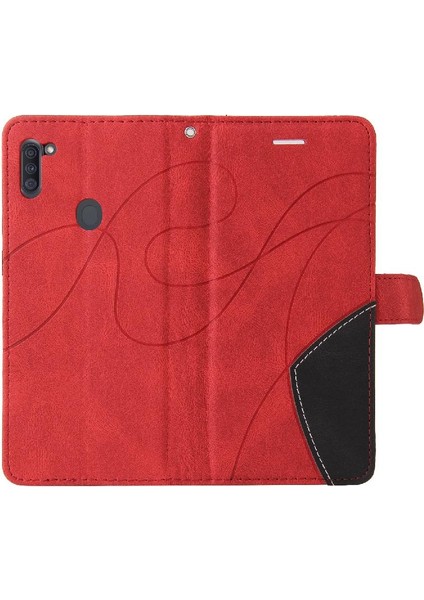 Samsung Galaxy A11 Için Kılıf Pu Deri Kart Yuvası ile Folio Kılıf Çevirin (Yurt Dışından)