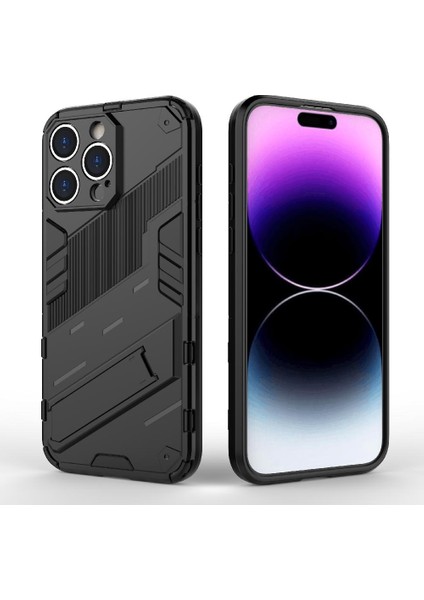 Iphone 14 Için Kılıf Pro Max Kickstand Sağlam Askeri Koruyucu Kapak (Yurt Dışından)