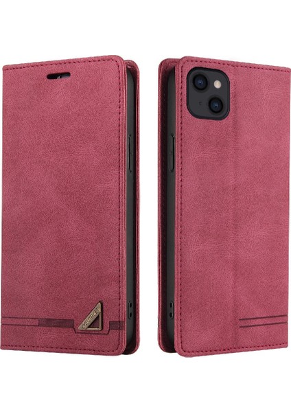 IPhone 15 Için Kılıf Pro Iki Kart Yuvaları Premium Deri Premium Deri (Yurt Dışından)