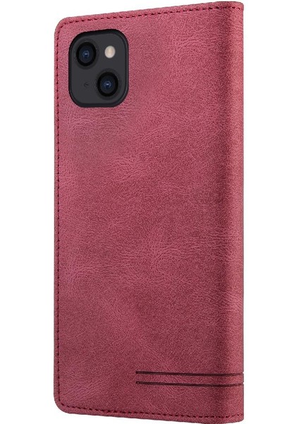 IPhone 15 Için Kılıf Pro Iki Kart Yuvaları Premium Deri Premium Deri (Yurt Dışından)