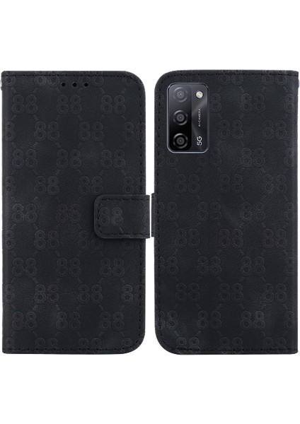 Oppo A16/A16S/A54S Kart Tutucu Çift 8 Kabartmalı Kickstand Için Telefon Kılıfı (Yurt Dışından)