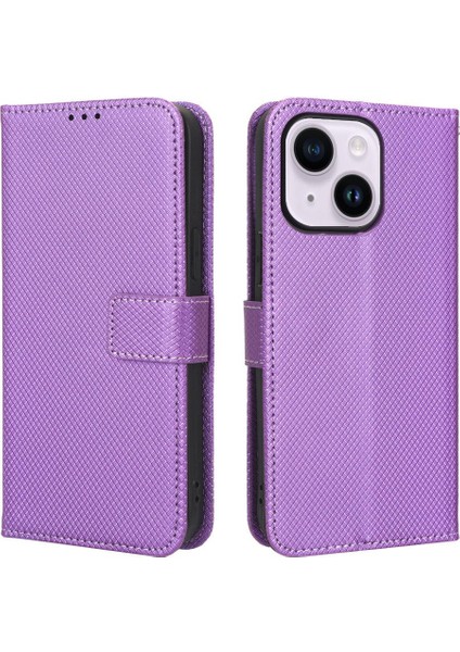 IPhone 14 Için Kılıf Artı Kart Tutucu Kapak Kickstand Manyetik Cüzdan (Yurt Dışından)