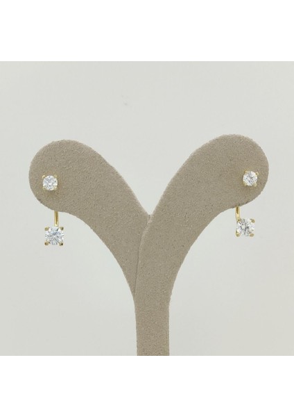 Çift Tektaş Küpe - KP00701 fiyatları