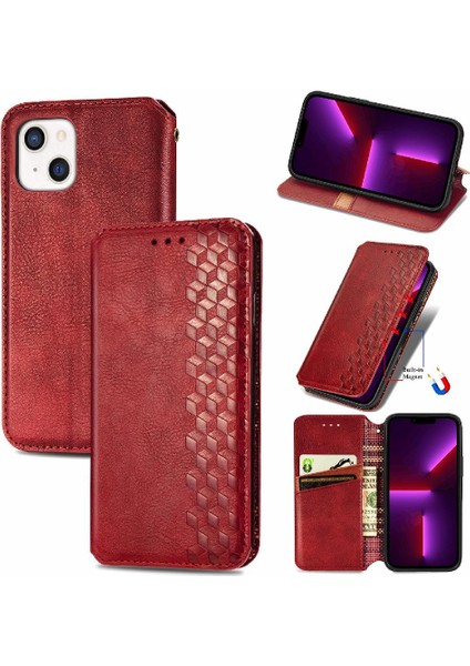 Apple IPhone 13 Için Kılıf Mini Deri Kılıf Cüzdan Fonksiyonu Zarif Flip (Yurt Dışından)