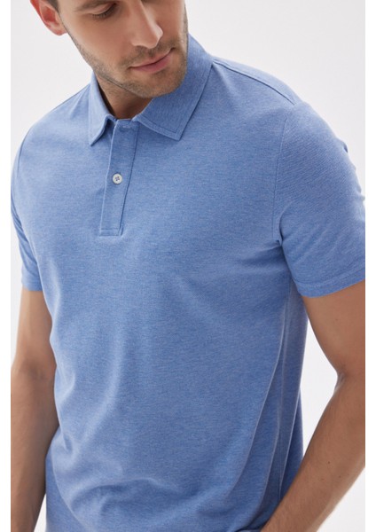 Erkek Basic Polo Yaka Tişört (Regular Fit) Bebe Mavisi modelleri