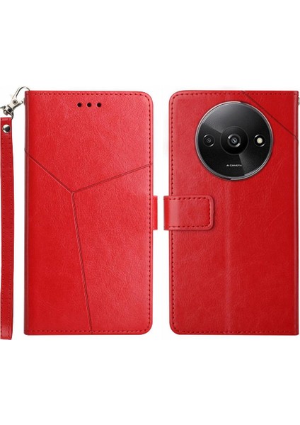 Xiaomi Redmi A3 Deri Cüzdan Kickstand Için Kılıf-Dayanıklı Kapak Kapak Kitap (Yurt Dışından)