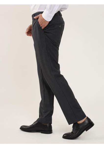 Antrasit Erkek Regular Fit Düz Pantolon - 103958 fırsatları