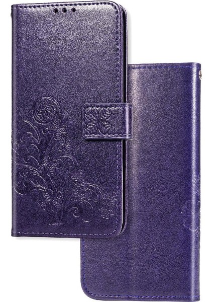 Samsung Galaxy A71 5g Zarif Iş Dört Yapraklı Yonca Flip Case (Yurt Dışından)