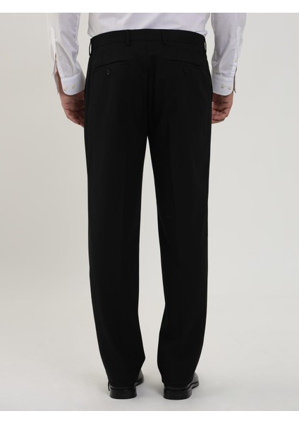 Siyah Erkek Regular Fit Düz Klasik Pantolon - 98178 indirimleri