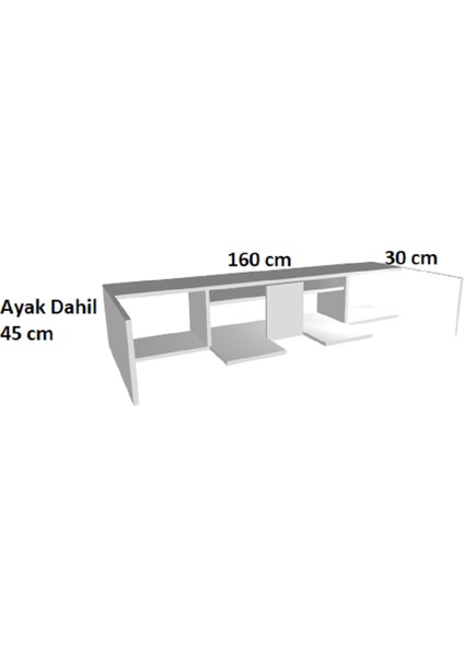 Enfa Store Tavolo 2 Tv Mdf Tv Ünitesi