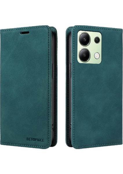 Xiaomi Redmi Için Not 13 4g Pu Deri Manyetik Folio Cüzdan (Yurt Dışından)