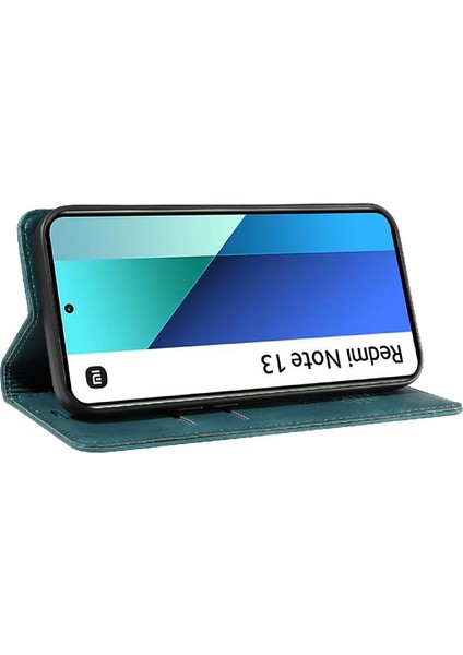 Xiaomi Redmi Için Not 13 4g Pu Deri Manyetik Folio Cüzdan (Yurt Dışından)