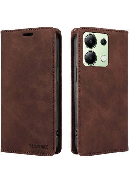 Xiaomi Redmi Için Not 13 4g Pu Deri Manyetik Folio Cüzdan (Yurt Dışından)