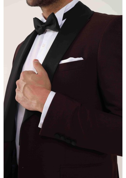 Bordo Erkek Smokin Takım - 84171 indirimleri