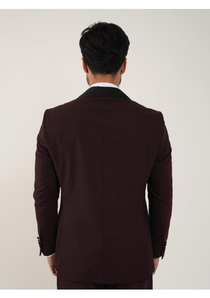 Bordo Erkek Smokin Takım - 84171 fırsatları
