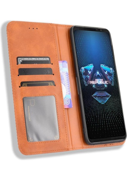 Asus Rog Telefon 5 Manyetik Kapatma Pu Deri Cüzdan Için Kılıf (Yurt Dışından) fırsatları