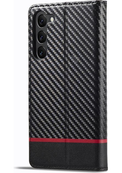 Samsung Galaxy S24 Kart Ekleme Deri Folio Flip Case Fiber Için Kılıf (Yurt Dışından) fırsatları