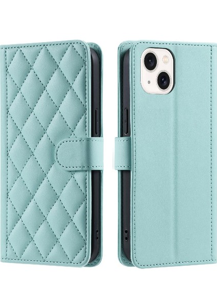 Iphone 14 Için Telefon Kılıfı Artı Kart Yuvaları Tutucu Manyetik El Kayışı Flip (Yurt Dışından)