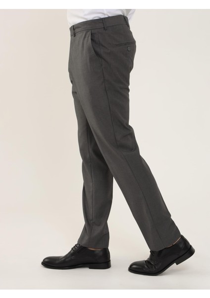 Gri Erkek Regular Fit Düz Pantolon - 103965 fırsatları