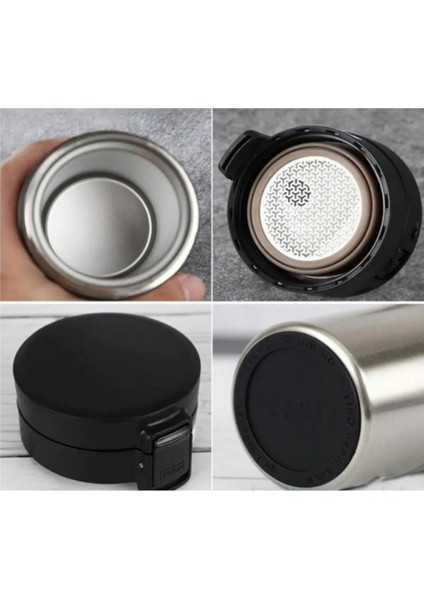400ML Yeni Koleksiyon Filtreli Rahat Içim Kilitlenebilir Paslanmaz Çelik Termos Kahve Mug Bpa Yok