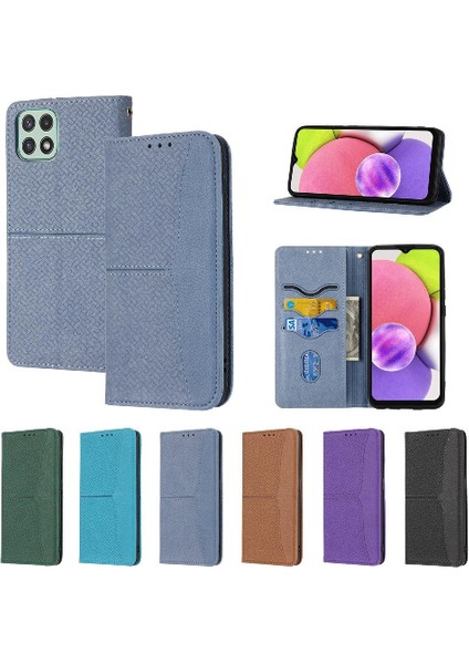 Samsung Galaxy A03 Için Kılıf Pu Deri Kapak Çevirin Folio Kitap El Cüzdan (Yurt Dışından)