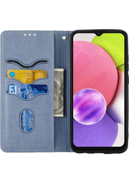 Samsung Galaxy A03 Için Kılıf Pu Deri Kapak Çevirin Folio Kitap El Cüzdan (Yurt Dışından)