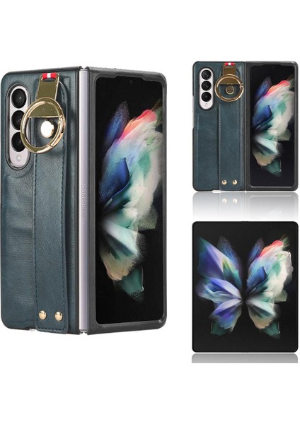 Samsung Galaxy Z Için Kılıf Fold 3 Bilek Kayışı Kolaylık Premium Pu (Yurt Dışından)