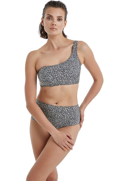Kadın Yüksek Bel Bikini Altı 10525 - Desenli