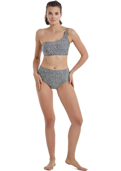 Kadın Yüksek Bel Bikini Altı 10525 - Desenli