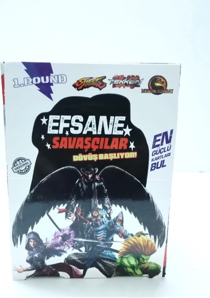 Sepeti Efsane Savaşçılar Dövüş Başlıyor 1.raund 240 Adet Kart modelleri