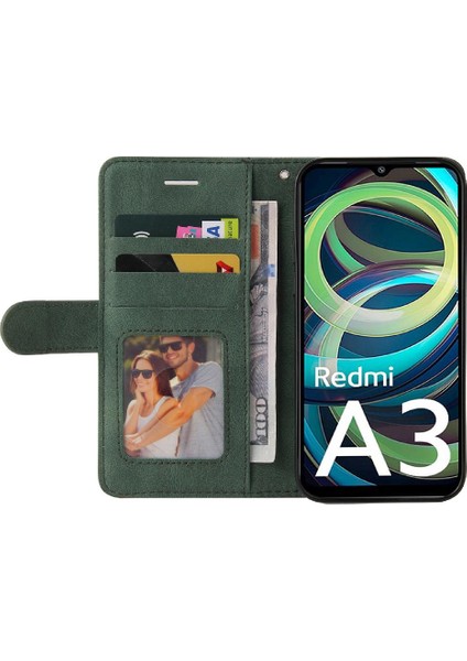 Xiaomi Redmi A3 Için Flip Case Pu Deri Flip Folio Kılıf Kickstand ile (Yurt Dışından) fiyatları