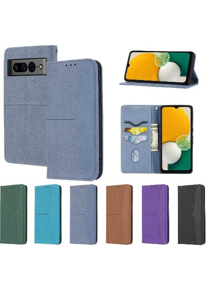 Google Piksel 8 Pro Flip Folio Kitap Pu Deri Kapak El Cüzdan (Yurt Dışından)