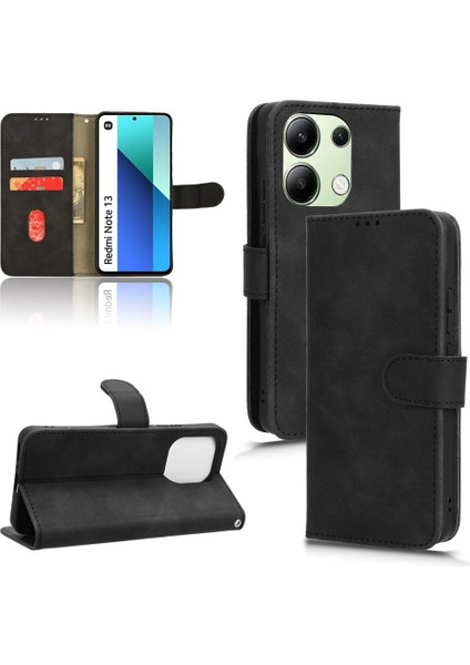 Xiaomi Redmi Için Not 13 4g Kart Tutucu Kickstand Deri Folio (Yurt Dışından)