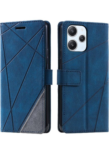 Xiaomi Redmi Için 12 4g Pu Deri Darbeye Cüzdan Çevir Folio Kart (Yurt Dışından)