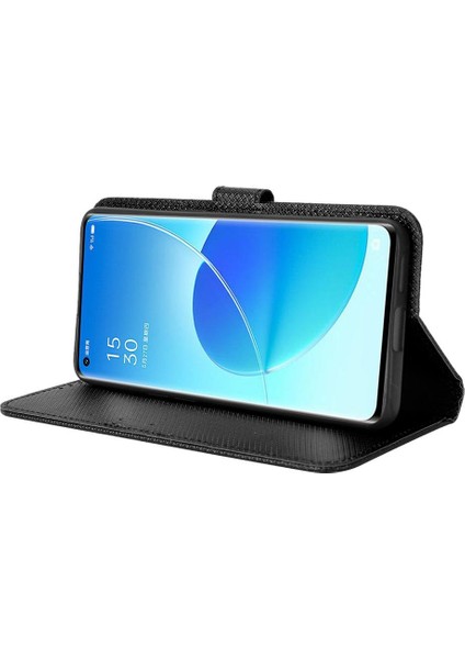 Oppo Oppo 6 5g Için Kickstand Kart Tutucu Manyetik Cüzdan Kapak (Yurt Dışından)