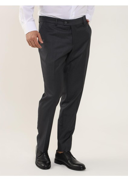 Antrasit Erkek Regular Fit Düz Pantolon - 103958